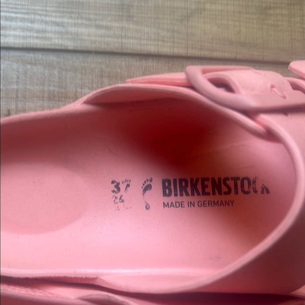 Birkenstock Peachy Pink Double Strap EVA Sandals - Picture 3 of 4